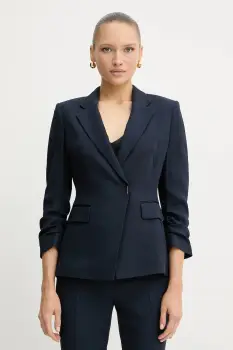 BOSS sacou culoarea bleumarin, cu doua randuri de nasturi, uni, 50542005 imagine