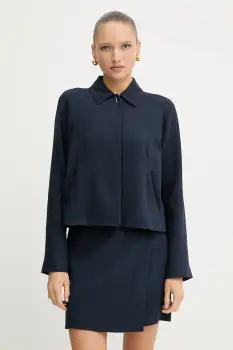 BOSS sacou culoarea bleumarin, oversize, uni, 50542011 imagine