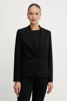 BOSS sacou culoarea negru, un singur rand de nasturi, uni, 50541998 imagine