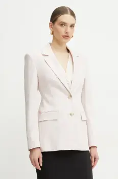 BOSS sacou culoarea roz, un singur rand de nasturi, neted, 50537451 imagine