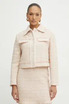 BOSS sacou din lana culoarea bej, un singur rand de nasturi, modelator, 50537976 imagine