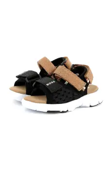 BOSS sandale copii culoarea negru, J52159 imagine