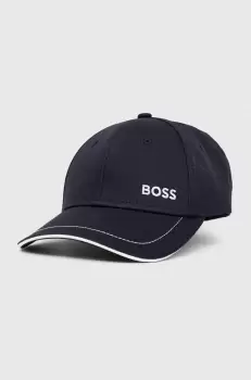 BOSS sapca de baseball din bumbac BOSS GREEN culoarea albastru marin, neted imagine
