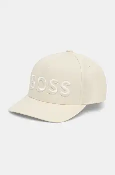 BOSS sapca de baseball din bumbac culoarea negru, cu imprimeu, 50536482 imagine