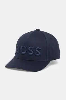 BOSS sapca de baseball din bumbac culoarea negru, cu imprimeu, 50536482 imagine