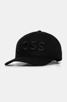 BOSS sapca de baseball din bumbac culoarea negru, cu imprimeu, 50536482 imagine
