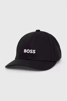 BOSS sapca de baseball din bumbac culoarea negru, cu imprimeu imagine