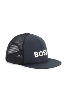 BOSS sapca de baseball pentru copii culoarea albastru marin, cu imprimeu, J51686 imagine