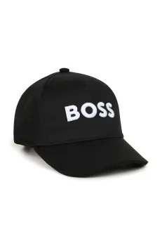 BOSS sapca de baseball pentru copii culoarea negru, cu imprimeu, J51571 imagine