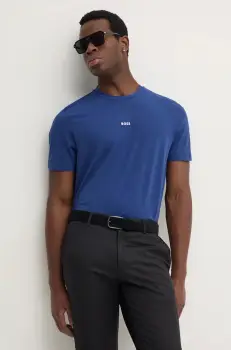 BOSS tricou BOSS ORANGE barbati, neted, 50473278 imagine