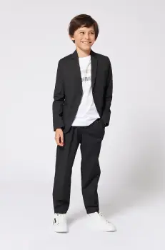 BOSS tricou de bumbac pentru copii culoarea alb, cu imprimeu, J52035 imagine