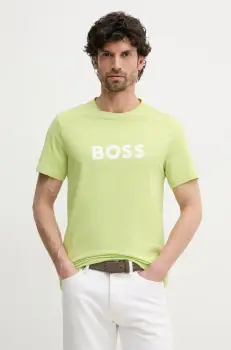 BOSS tricou de plaja culoarea verde, modelator imagine