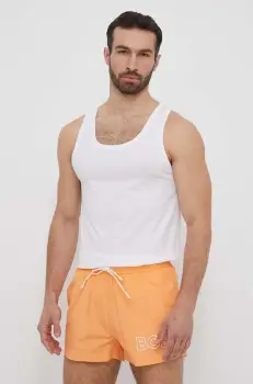 BOSS tricou din bumbac 3-pack barbati, culoarea alb, 50475278 imagine