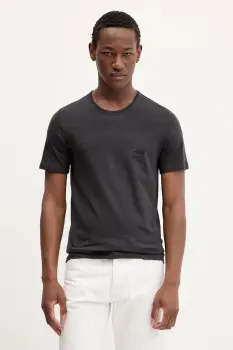 BOSS tricou din bumbac 3-pack barbati, culoarea negru, uni, 50532468 imagine