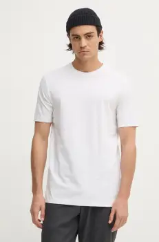 BOSS tricou din bumbac barbati, culoarea bej, neted, 50468347 imagine