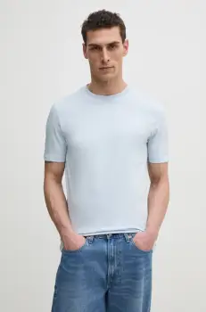 BOSS tricou din bumbac barbati, neted, 50468347 imagine