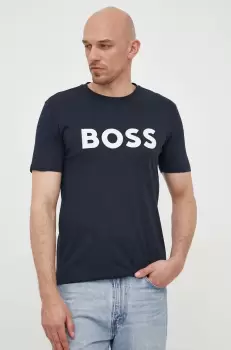 BOSS tricou din bumbac BOSS CASUAL cu imprimeu imagine