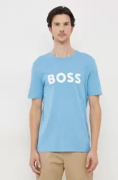 BOSS tricou din bumbac BOSS CASUAL cu imprimeu imagine