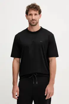 BOSS tricou din bumbac culoarea negru, melanj, 50546404 imagine