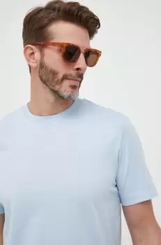 BOSS tricou din bumbac culoarea negru, neted imagine