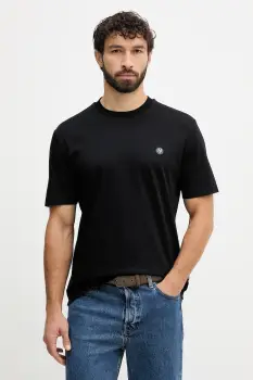 BOSS tricou din bumbac culoarea negru, uni, 50520298 imagine