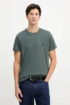 BOSS tricou din bumbac culoarea negru, uni, 50531401 imagine