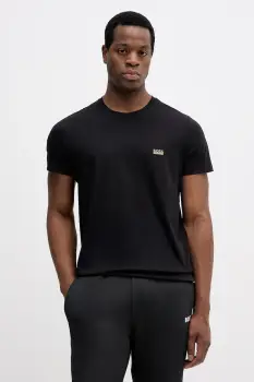 BOSS tricou din bumbac culoarea negru, uni, 50531401 imagine