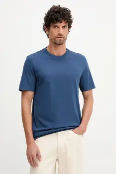 BOSS tricou din bumbac culoarea verde, uni, 50468347 imagine