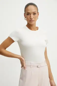 BOSS tricou din bumbac femei, culoarea alb, 50534800 imagine