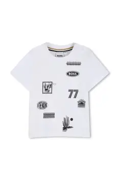 BOSS tricou din bumbac pentru bebelusi imagine