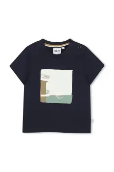 BOSS tricou din bumbac pentru bebelusi imagine