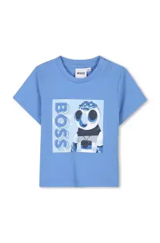 BOSS tricou din bumbac pentru bebelusi cu imprimeu, J52110 imagine
