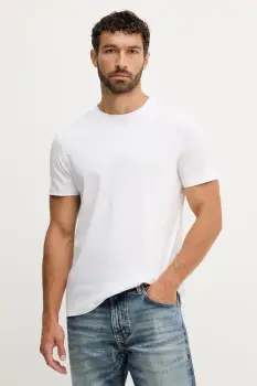 BOSS tricou din bumbac x David Beckham culoarea alb, uni, 50549230 imagine