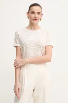 BOSS tricou femei, culoarea bej, 50454484 imagine