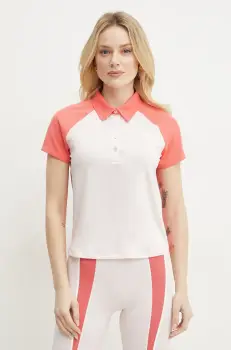 BOSS tricou polo femei, culoarea roz, 50540217 imagine