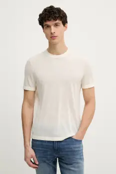 BOSS tricou tricotat pentru barbati, din lana BOSS X DAVID BECKHAM imagine