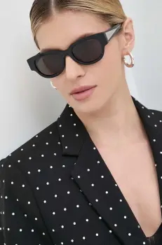 Bottega Veneta ochelari de soare femei, culoarea negru, BV1278SA imagine