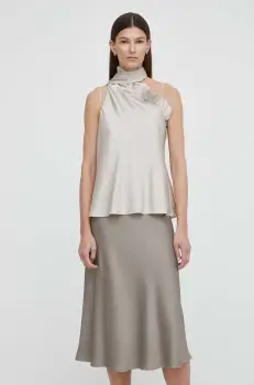 Bruuns Bazaar bluza AcaciaBBSusie top femei, culoarea bej, neted, BBW3902 imagine