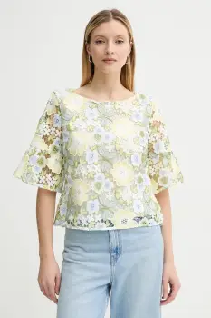 Bruuns Bazaar bluza femei, culoarea alb, cu imprimeu, BBW4369 imagine