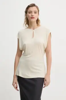 Bruuns Bazaar bluza femei, culoarea bej, neted, BBW4214 imagine