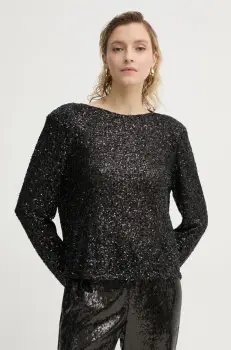 Bruuns Bazaar bluza femei, culoarea negru, cu imprimeu, BBW4193 imagine