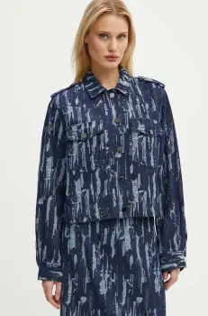 Bruuns Bazaar geaca IxoraBBGingea jacket femei, culoarea albastru marin, de tranzitie, BBW4119 imagine