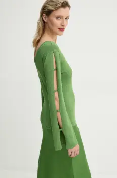 Bruuns Bazaar pulover femei, culoarea verde, light, BBW4331 imagine