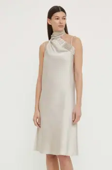 Bruuns Bazaar rochie AcaciaBBNellie dress culoarea bej, mini, evazati, BBW3866 imagine