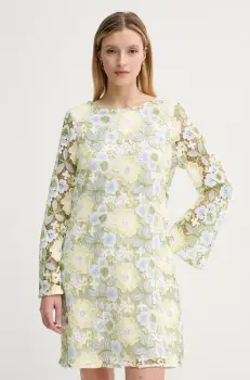 Bruuns Bazaar rochie culoarea alb, mini, drept, BBW4371 imagine