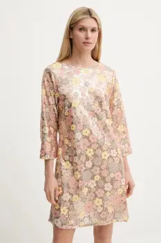 Bruuns Bazaar rochie culoarea bej, mini, drept, BBW4520 imagine