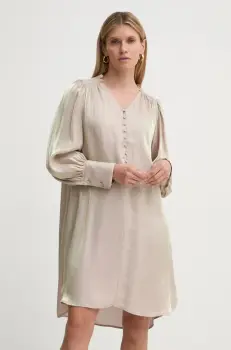 Bruuns Bazaar rochie culoarea bej, mini, evazati, BBW4230 imagine