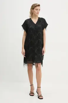 Bruuns Bazaar rochie culoarea negru, mini, drept, BBW4197 imagine