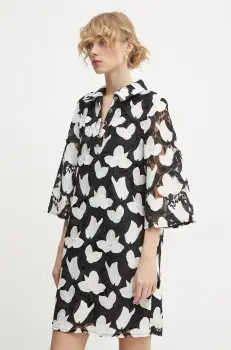 Bruuns Bazaar rochie culoarea negru, mini, drept, BBW4249 imagine