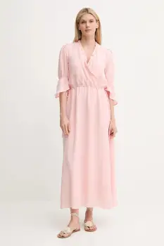 Bruuns Bazaar rochie culoarea roz, maxi, drept, BBW4567 imagine